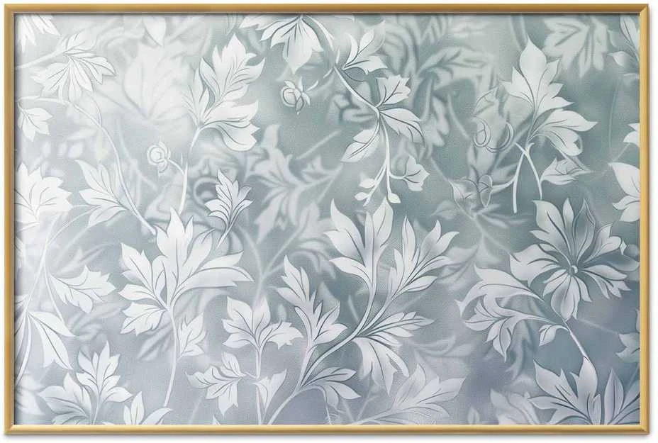 Artgeist Plakatas - Worn Floral Patterns in Muted Turquoises
