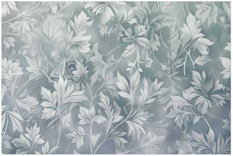 Artgeist Plakatas - Worn Floral Patterns in Muted Turquoises