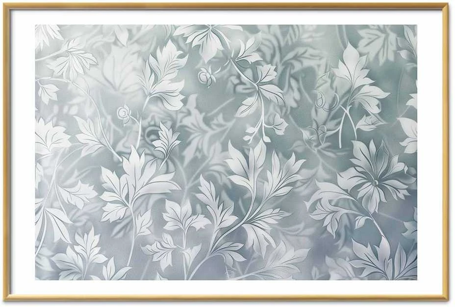 Artgeist Plakatas - Worn Floral Patterns in Muted Turquoises
