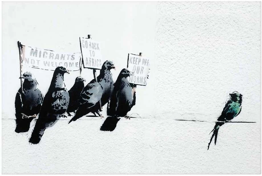 Artgeist Plakatas - Xenophobic Pigeons