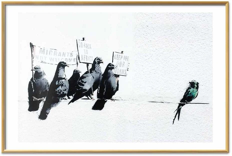 Artgeist Plakatas - Xenophobic Pigeons