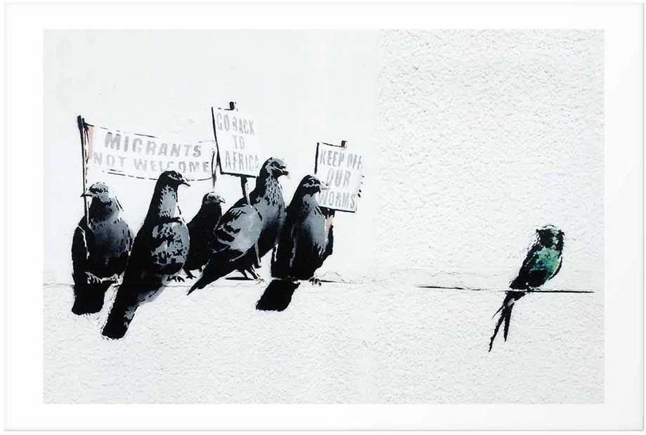 Artgeist Plakatas - Xenophobic Pigeons