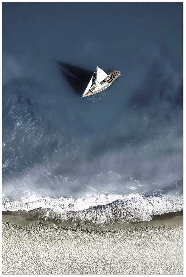 Artgeist Plakatas - Yacht on the Sea