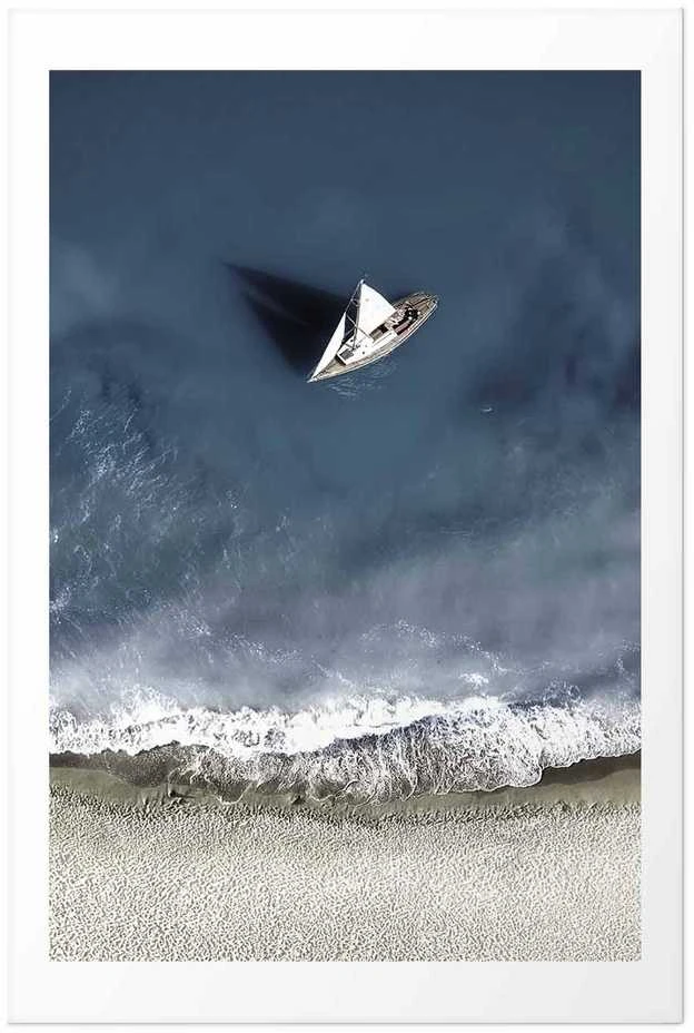 Artgeist Plakatas - Yacht on the Sea