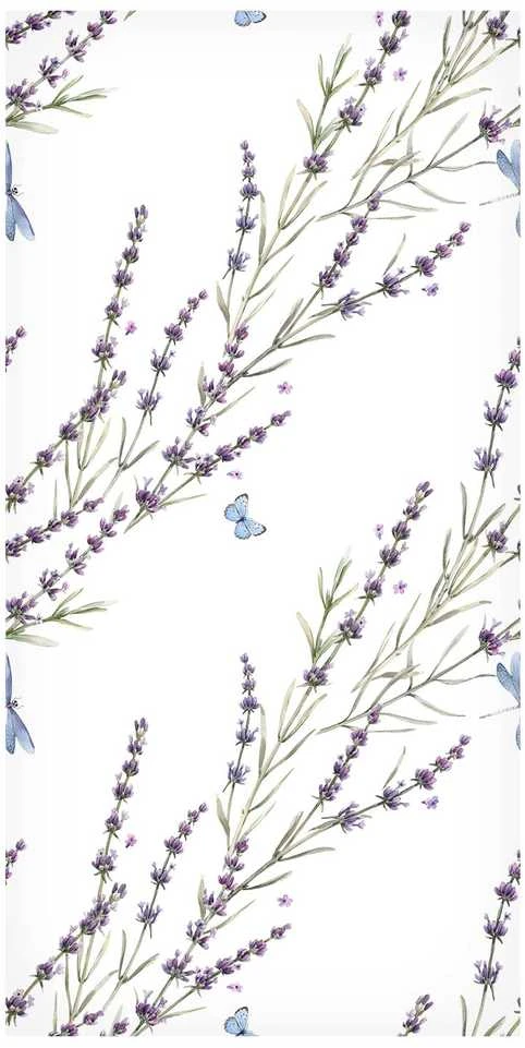 Artgeist Tapetas - Butterflies Among the Lavender
