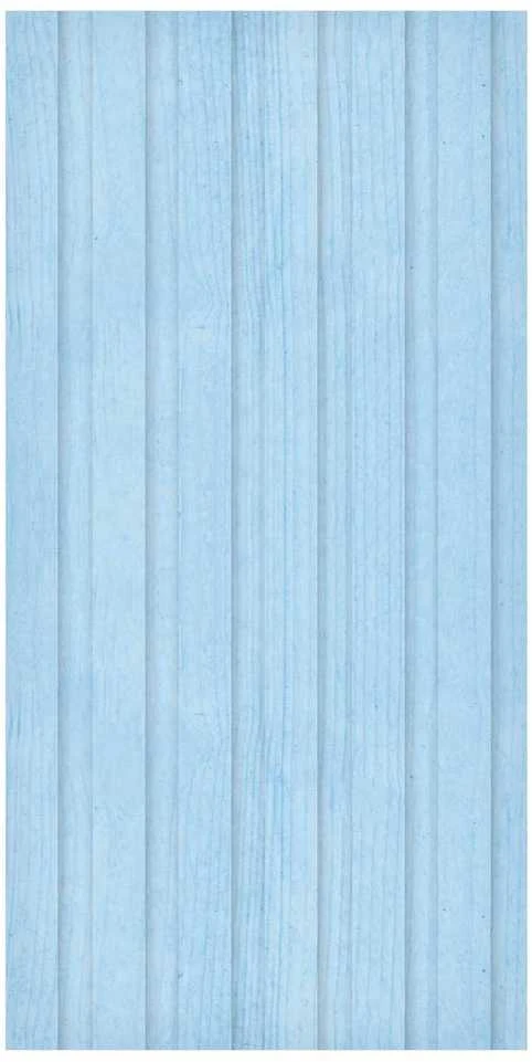 Artgeist Tapetas - Mėlyna Panels - Wooden planks in a pastel mėlynas shade.