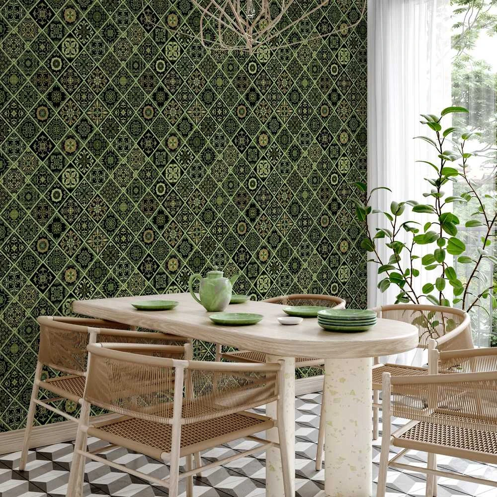Artgeist Tapetas - Olive Mosaic