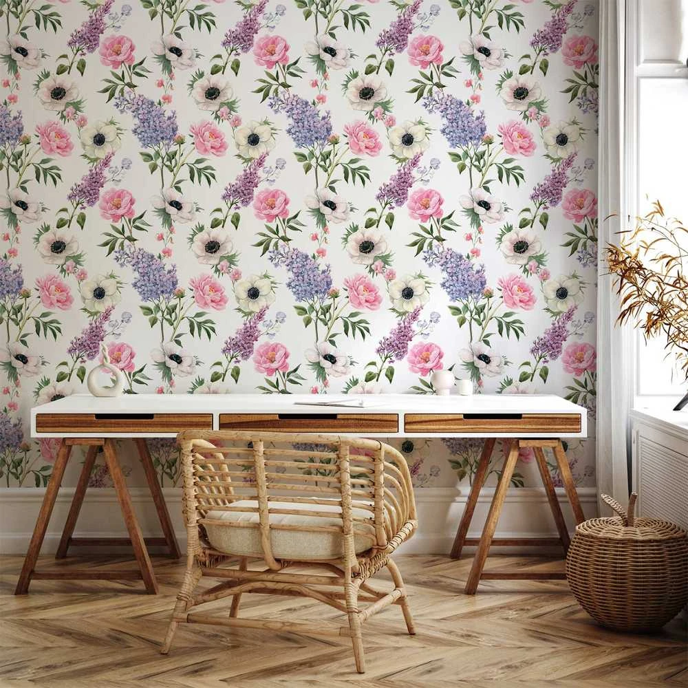 Artgeist Tapetas - Roses and Lilacs