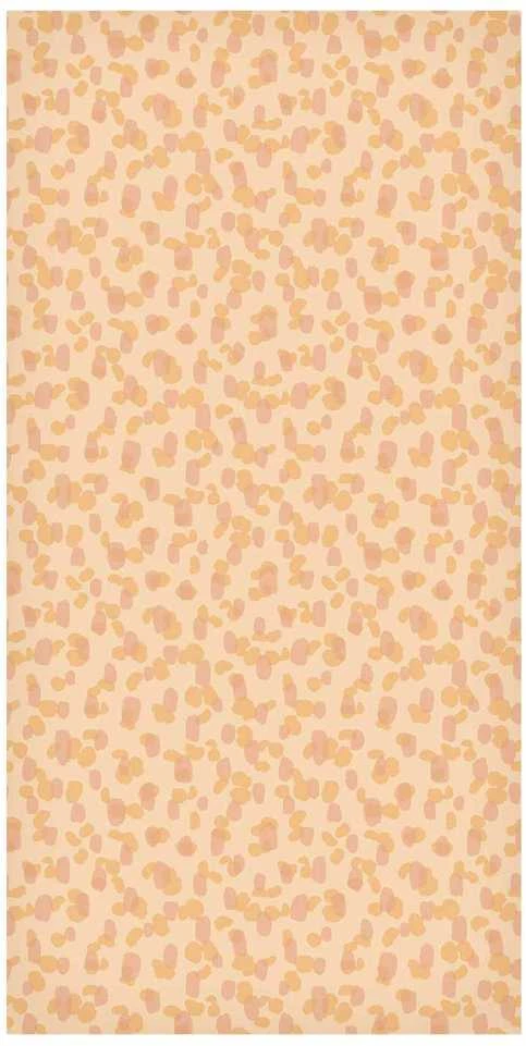 Artgeist Tapetas - Tiny Dots - optimistic pattern in peach colors.