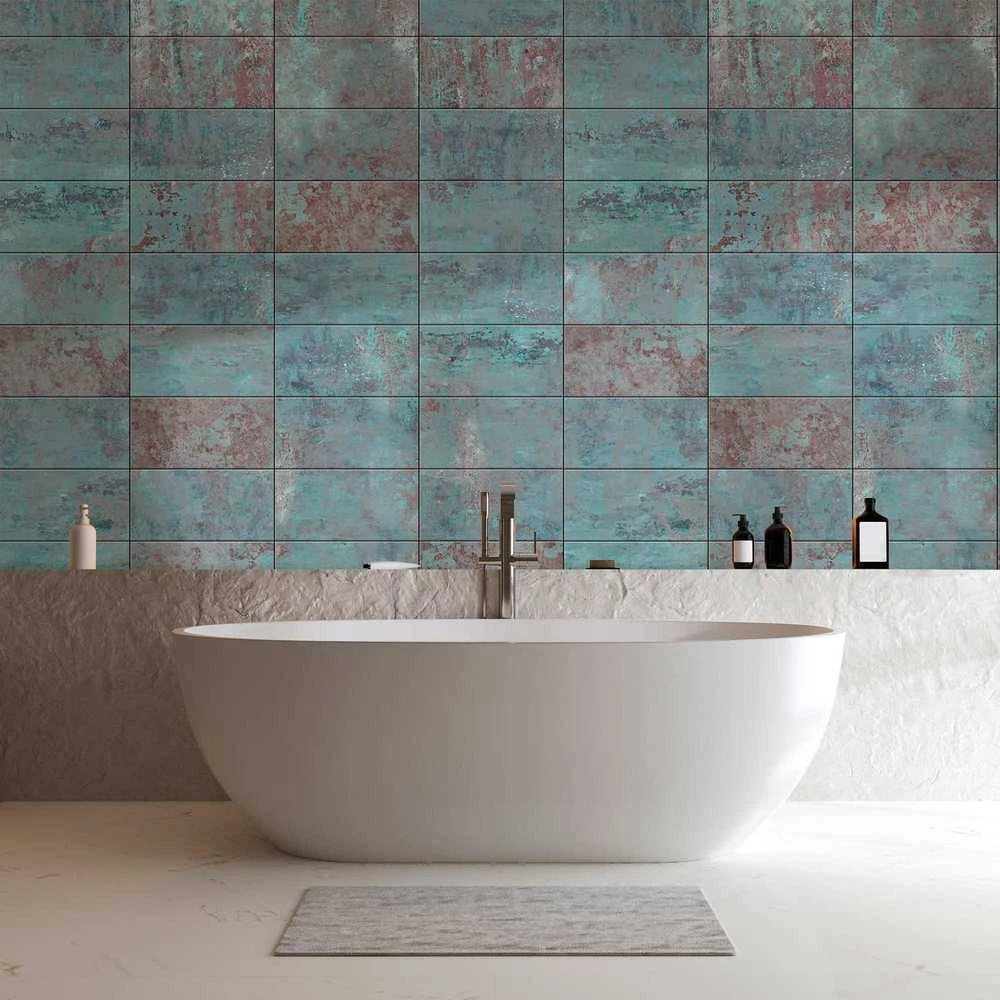 Artgeist Tapetas - Turquoise Concrete