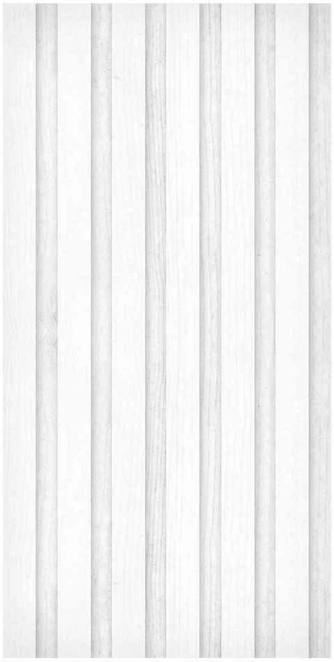 Artgeist Tapetas - Wooden Texture - Symmetrical vertical lines on a baltas background.