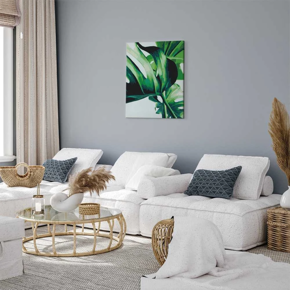 Artgeist Tapybos pagal skaičius rinkinys - Monstera Adansonii