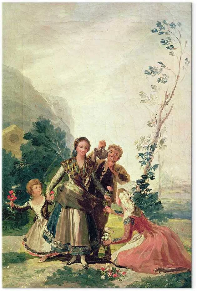 Artgeist XXL paveikslas - Francisco Goya – The Flower Girls (Spring)