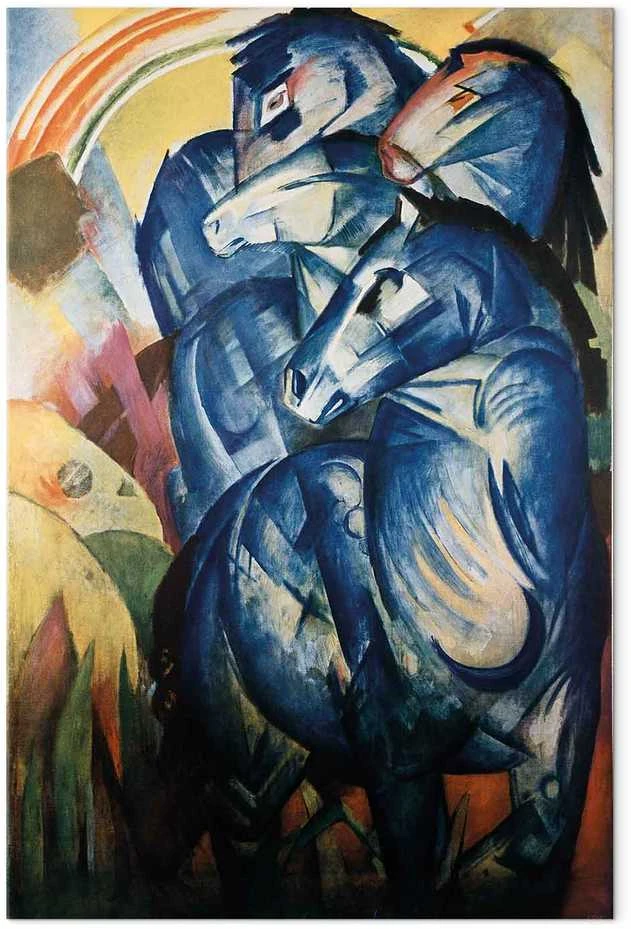 Artgeist XXL paveikslas - Franz Marc – The Tower of Mėlyna Horses