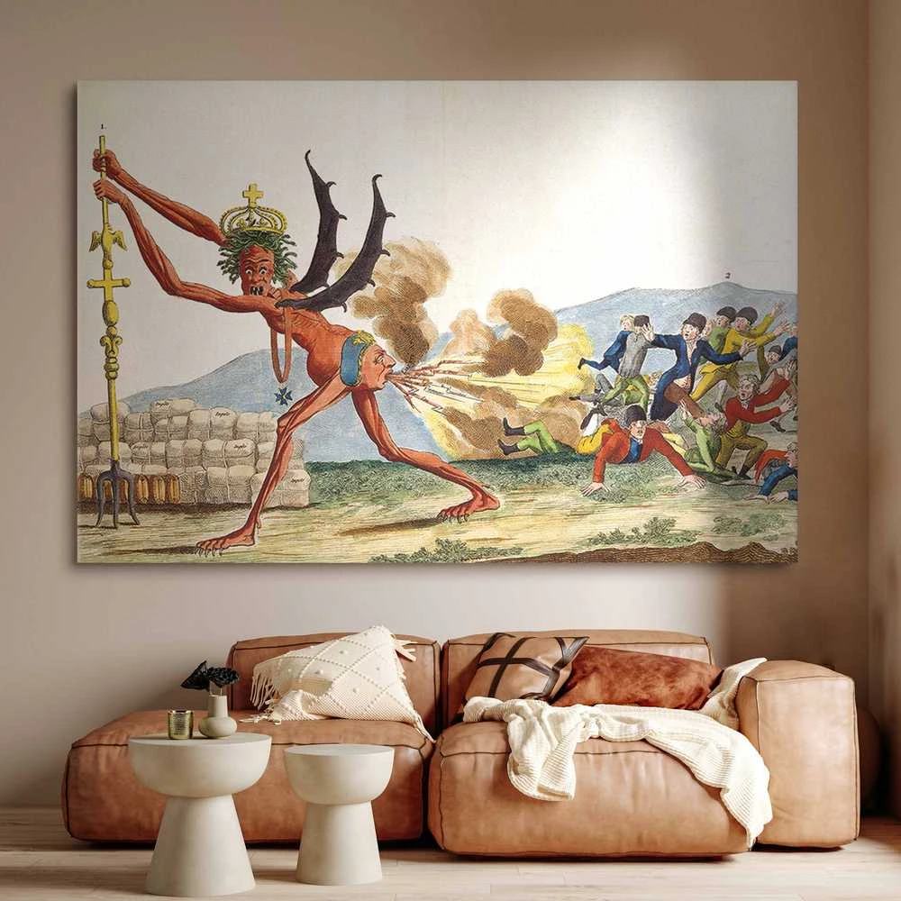 Artgeist XXL paveikslas - Jacques-Louis David – Caricature of the English Government
