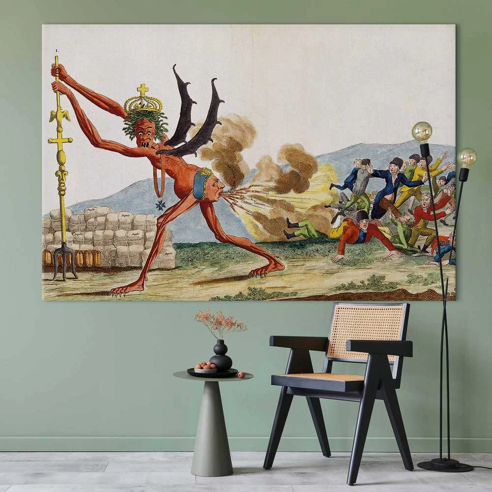 Artgeist XXL paveikslas - Jacques-Louis David – Caricature of the English Government