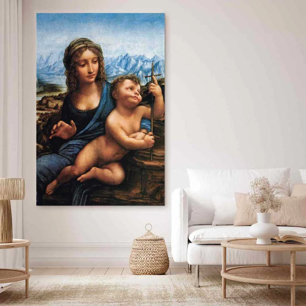 Artgeist XXL paveikslas - Leonardo da Vinci – Madonna of the Yarnwinder