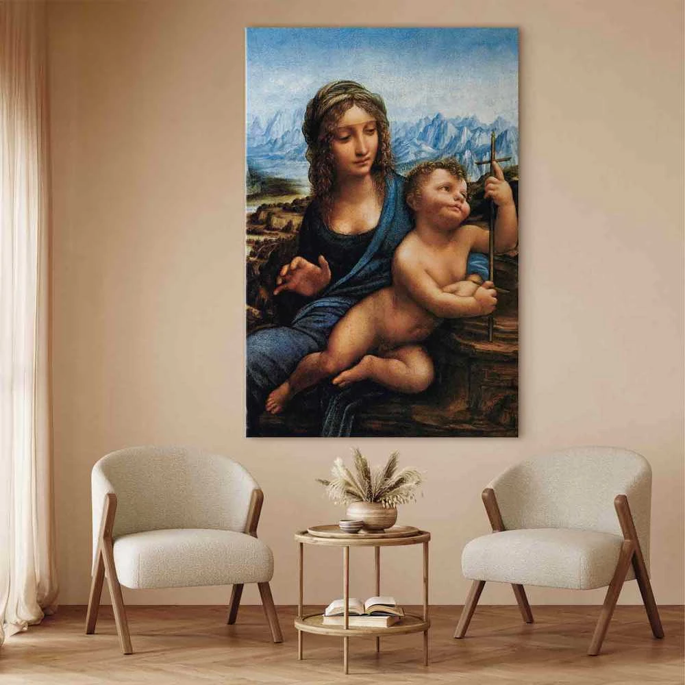 Artgeist XXL paveikslas - Leonardo da Vinci – Madonna of the Yarnwinder