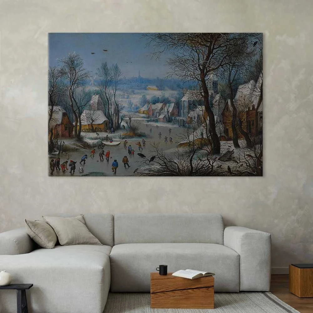 Artgeist XXL paveikslas - Pieter Brueghel the Younger – Winter Games