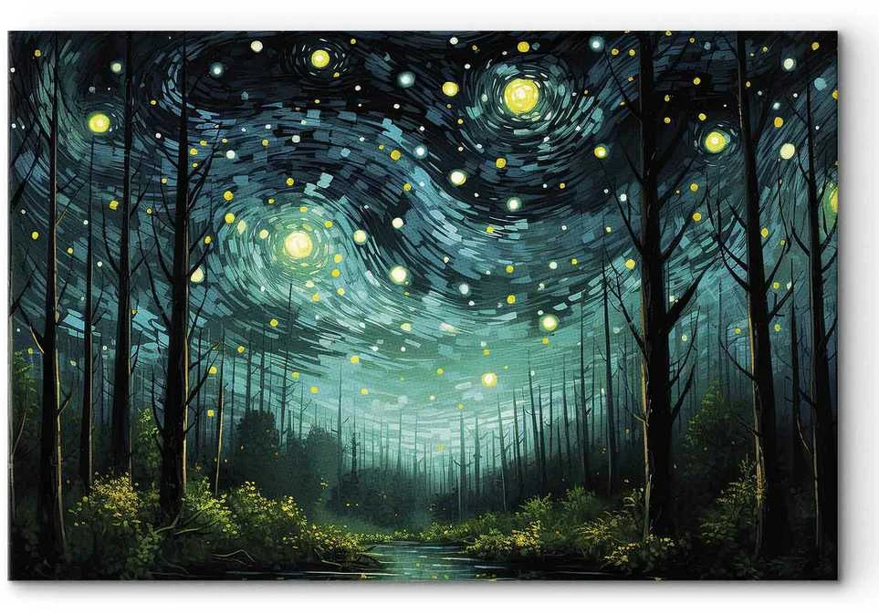 Artgeist XXL paveikslas - Starry night - a modern version of Van Gogh's night sky