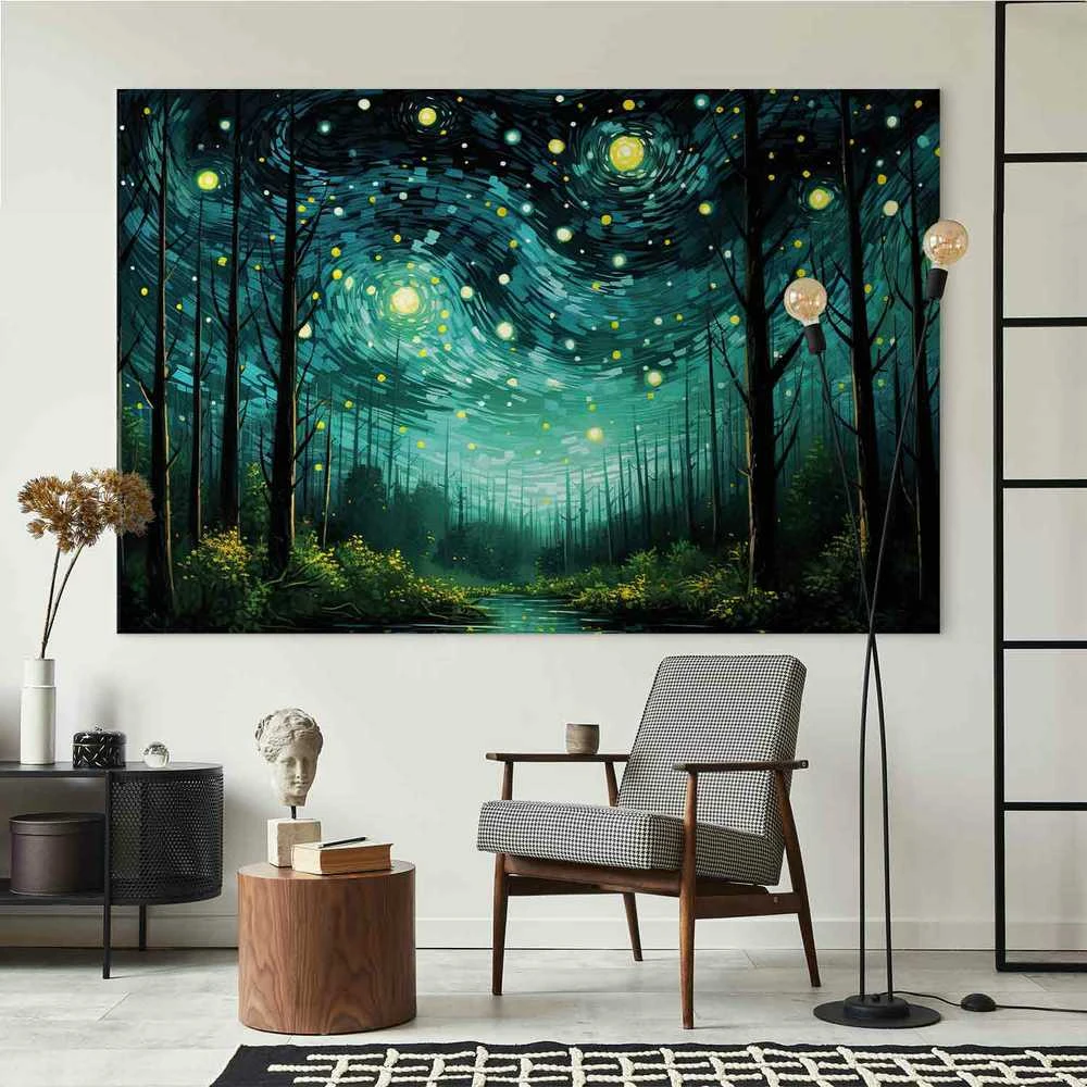 Artgeist XXL paveikslas - Starry night - a modern version of Van Gogh's night sky