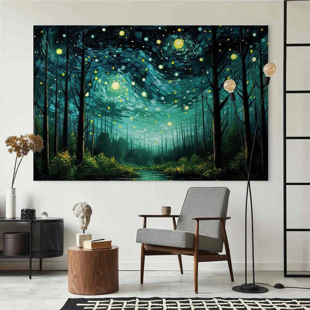 Artgeist XXL paveikslas - Starry night - a modern version of Van Gogh's night sky