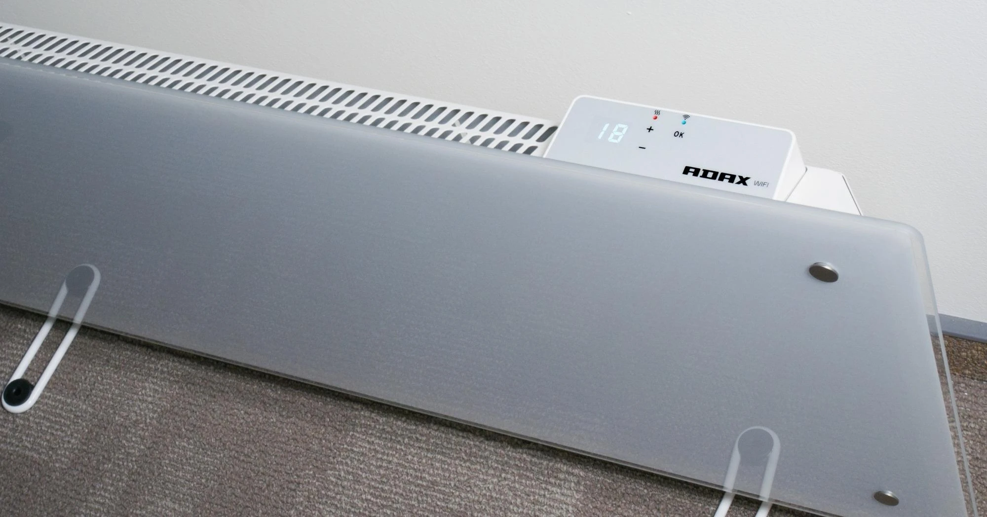 Adax elektrinis radiatorius CLEA H12 KWT Baltas
