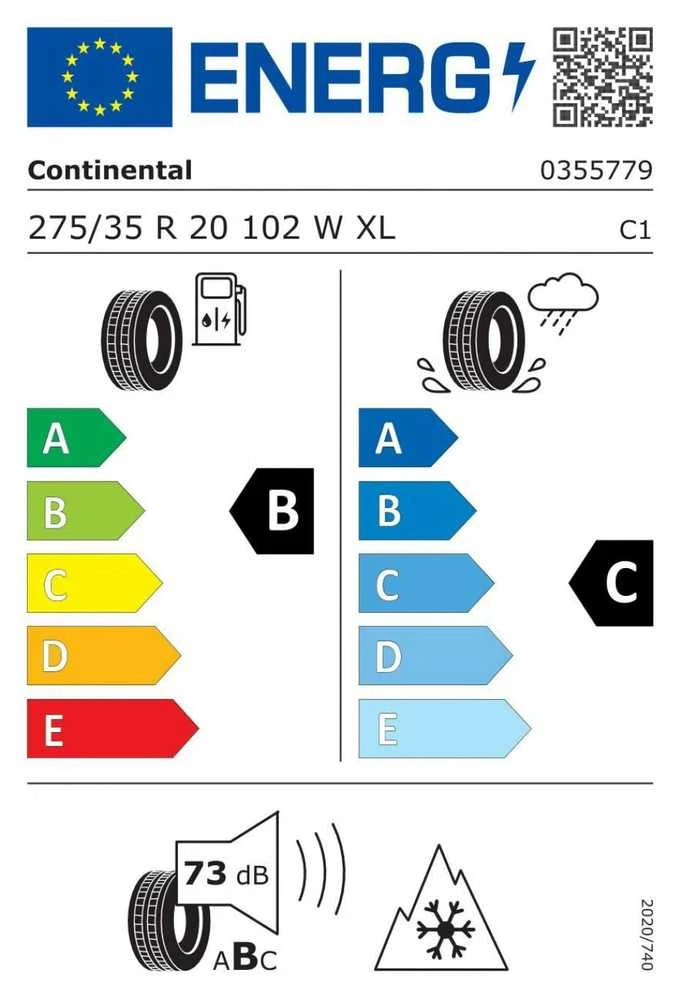 Continental 275/35R20 WINTERCONTACT TS 860 S 102W XL FR