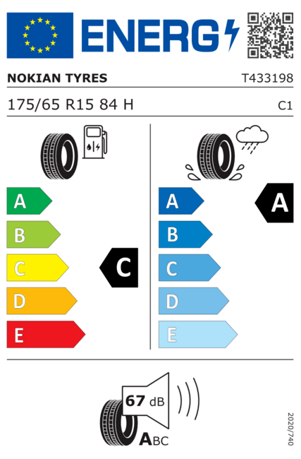 Vasarinės padangos Nokian 175/65R15 WETPROOF 1 84H