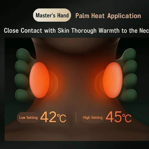4D kaklo ir pečių masažuoklis su šildymu