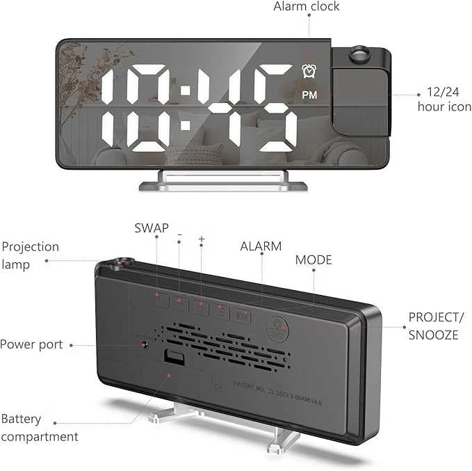 Elektroninis projekcinis laikrodis