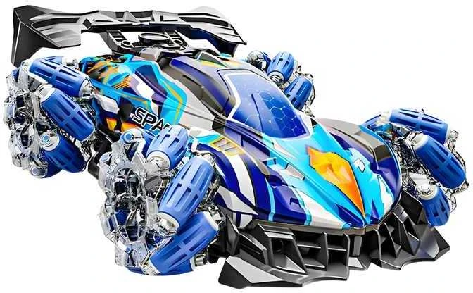 HURRICANE RC automobilis, valdomas nuotolinio valdymo pultu ir rankų gestais su automatiškai paleidžiamais dūmais, garais