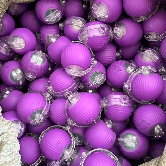 Interaktyvus išmanusis žaislas katėms kamuolys Cat Ball, violetinis