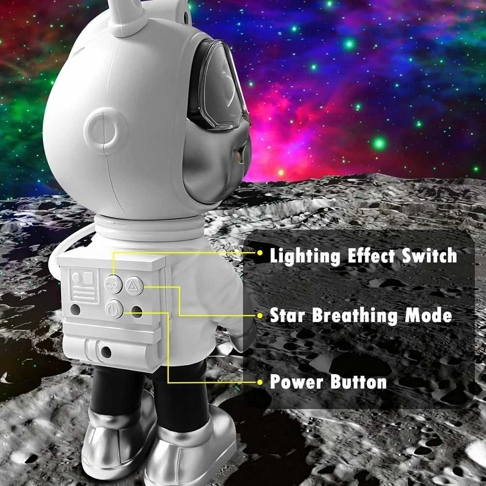 LED galaktikų ir žvaigždžių projektorius Astronautas Bunny