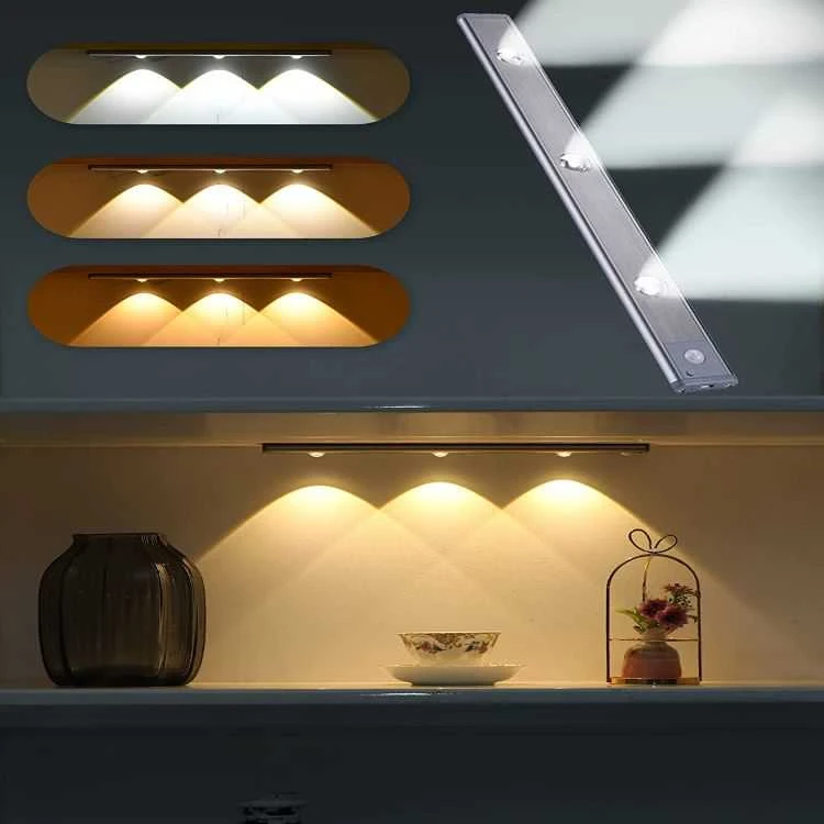 Sieninis šviestuvas Magnetinis LED įkraunamas šviestuvas su judesio davikliu (20 cm)