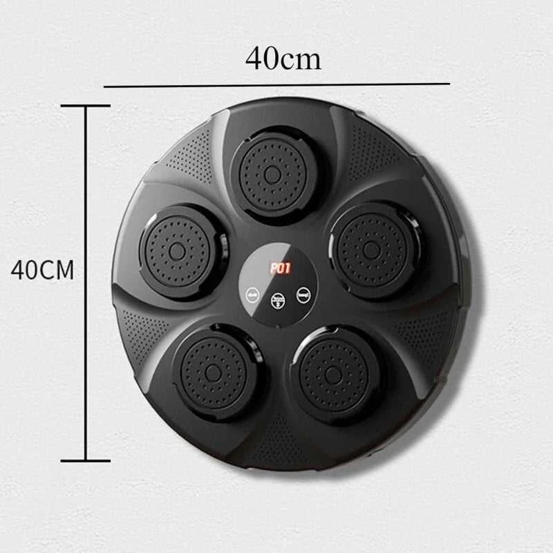Muzikinis bokso treniruoklis su "Bluetooth" garsiakalbiu ir bokso pirštinėmis (2 poros)