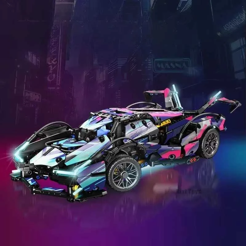RC Lenktyninis automobilis konstruktorius CYBERPUNK LAM 1:14, 1116 det. valdomas nuotolinio valdymo pultu.