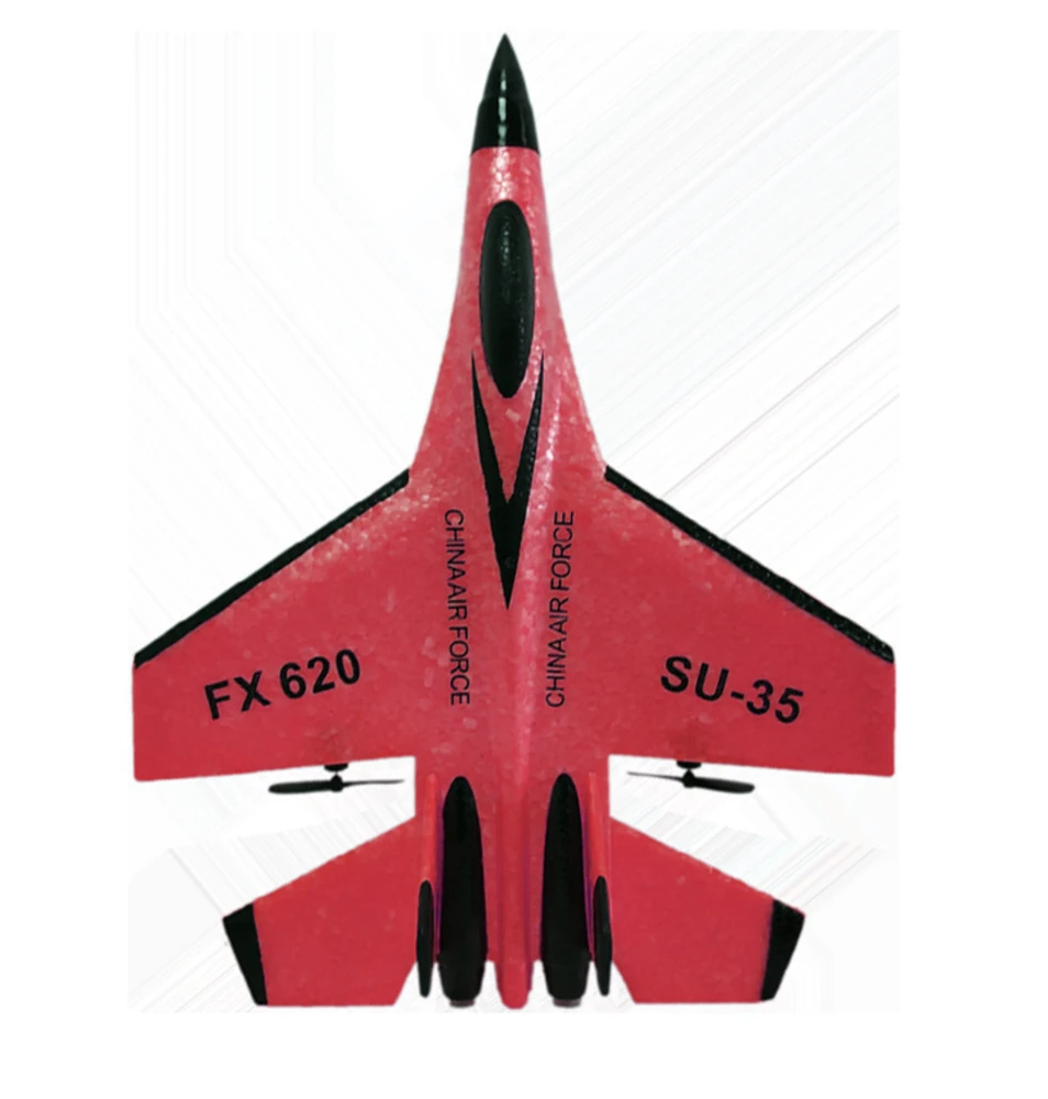 RC Nuotolinio valdymo lėktuvas SU-35 FX-620 (raudonas)