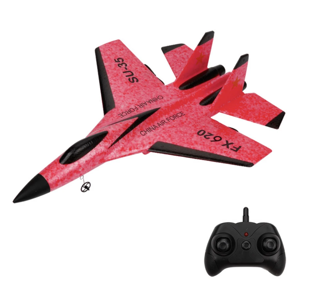 RC Nuotolinio valdymo lėktuvas SU-35 FX-620 (raudonas)