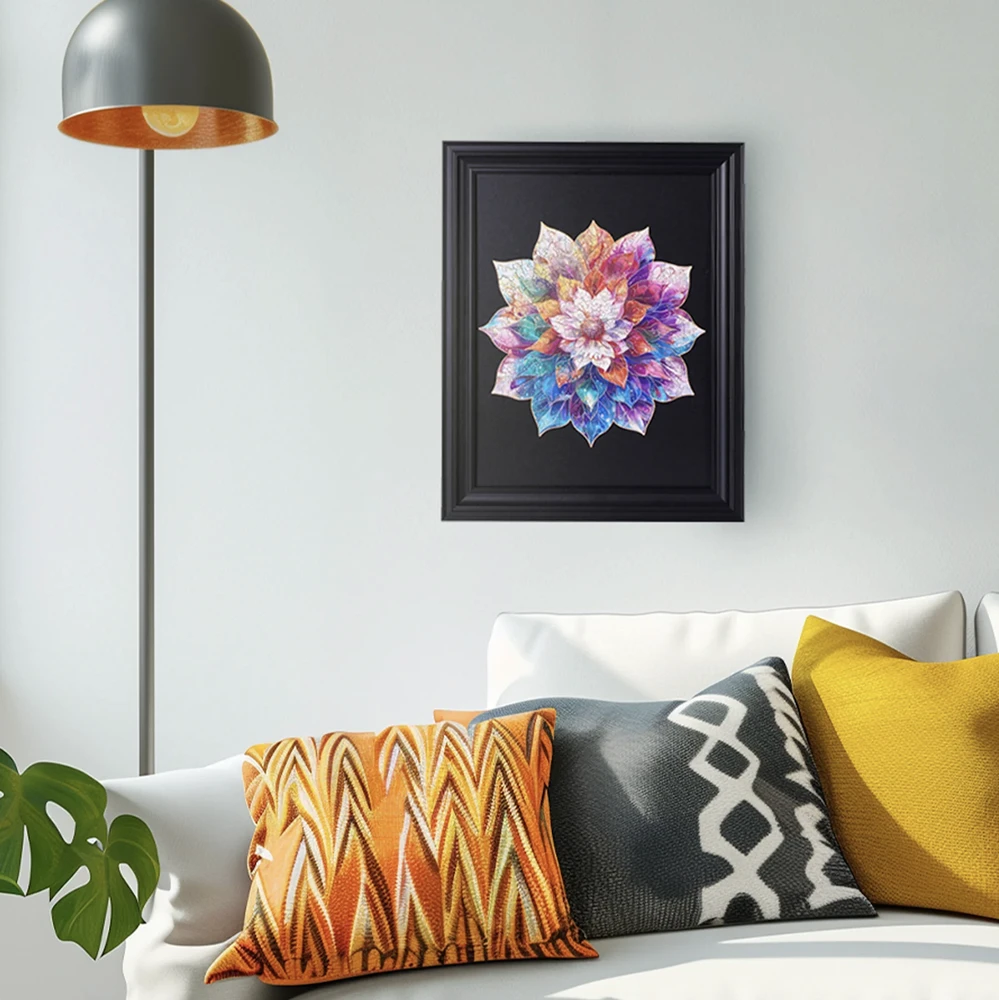 Robotime 3D medinė dėlionė Mystic Mandala Flower