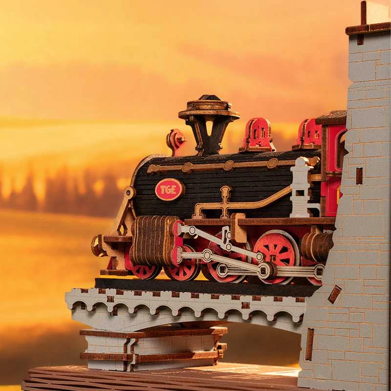 Robotime 3D medinis konstruktorius Century Train