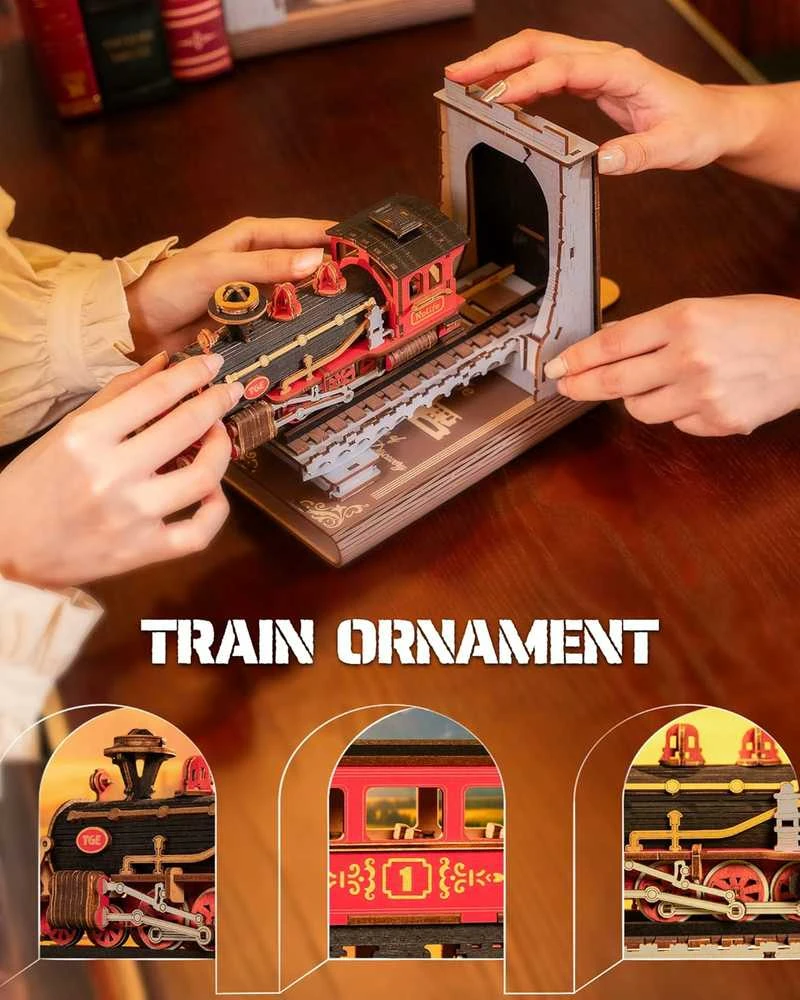 Robotime 3D medinis konstruktorius Century Train