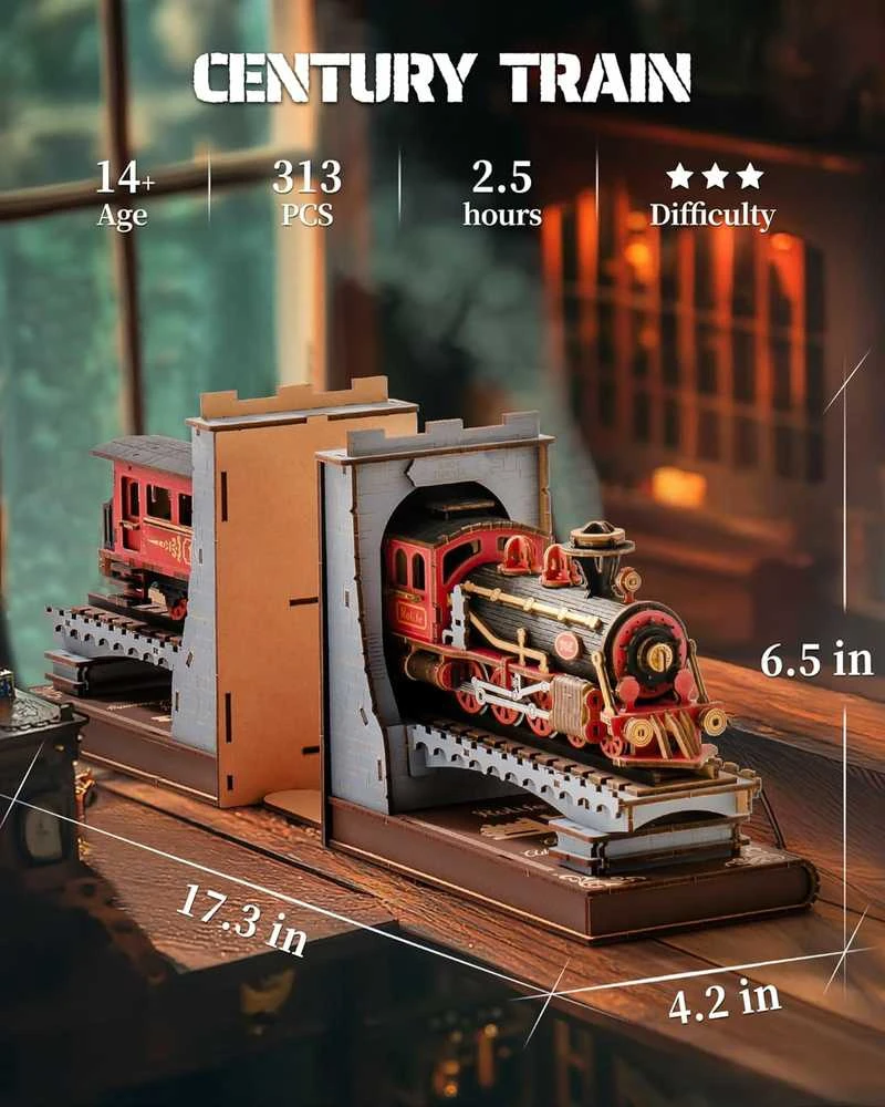 Robotime 3D medinis konstruktorius Century Train