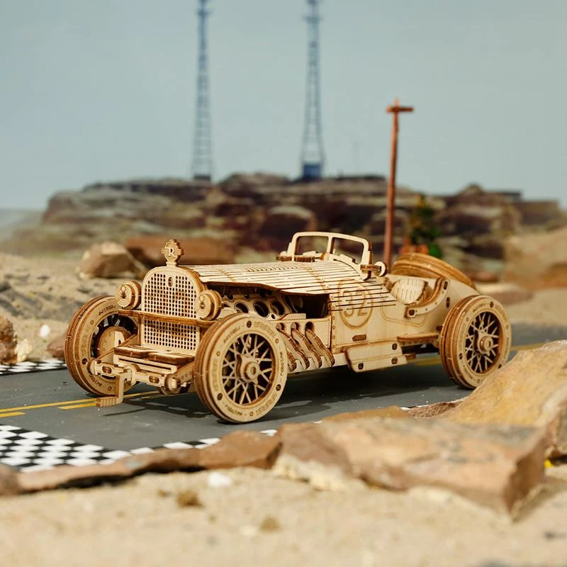 Robotime 3D medinis konstruktorius Grand Prix automobilis