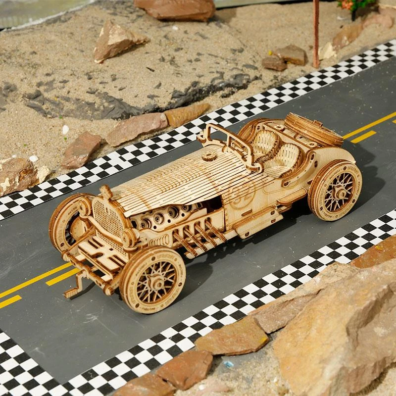 Robotime 3D medinis konstruktorius Grand Prix automobilis