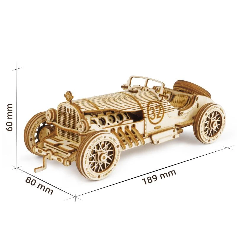 Robotime 3D medinis konstruktorius Grand Prix automobilis