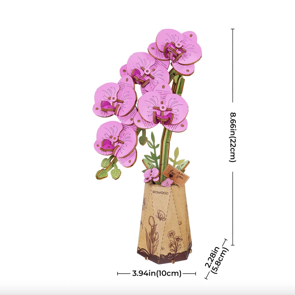 Robotime 3D Medinis konstruktorius Orchidėja