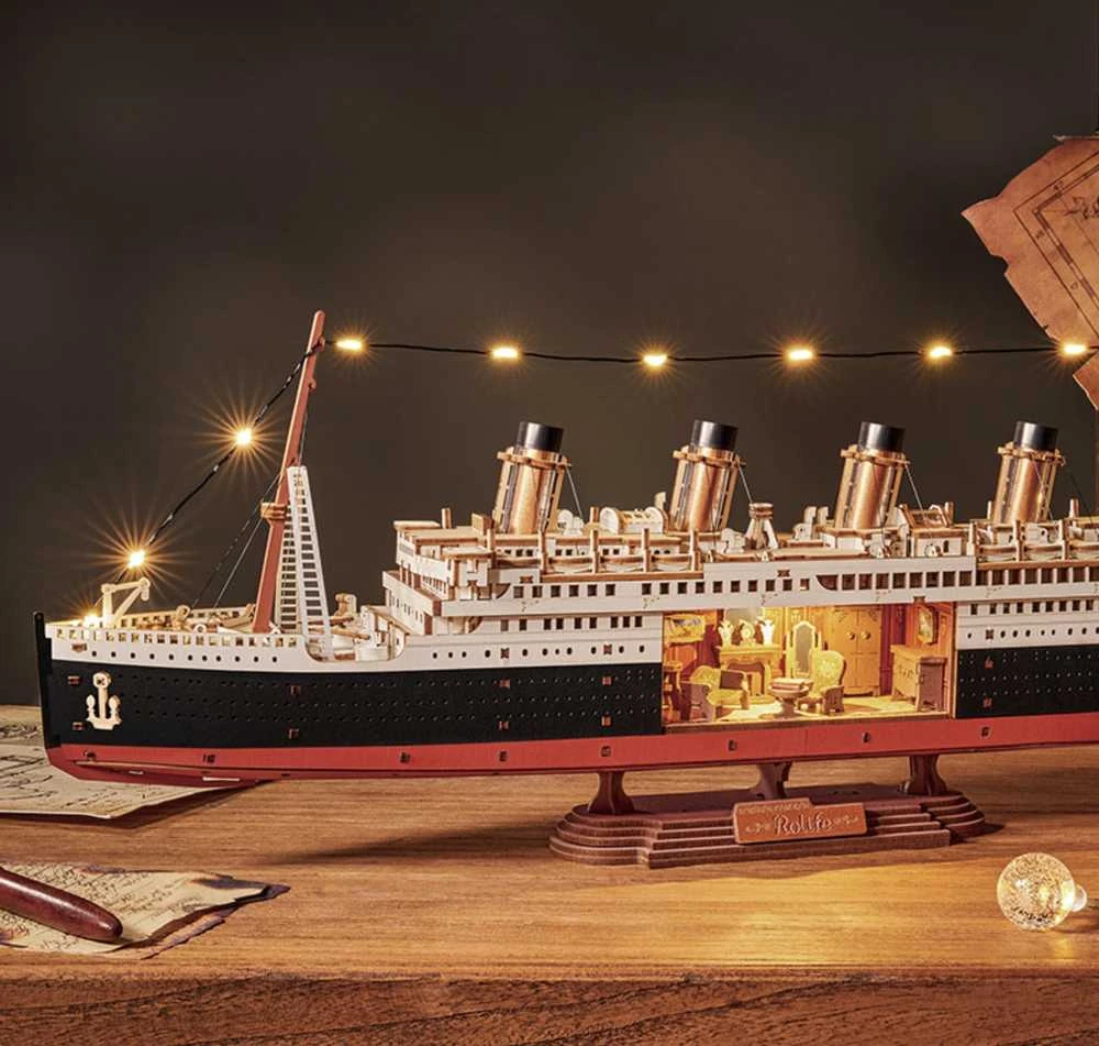 Robotime 3D medinis konstruktorius Rolife Titanikas 1912 Eternal Atlantic Voyager