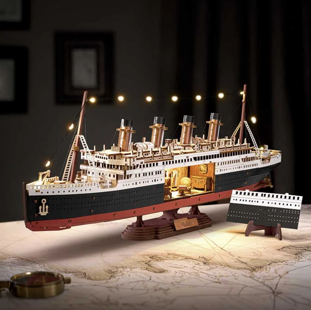Robotime 3D medinis konstruktorius Rolife Titanikas 1912 Eternal Atlantic Voyager