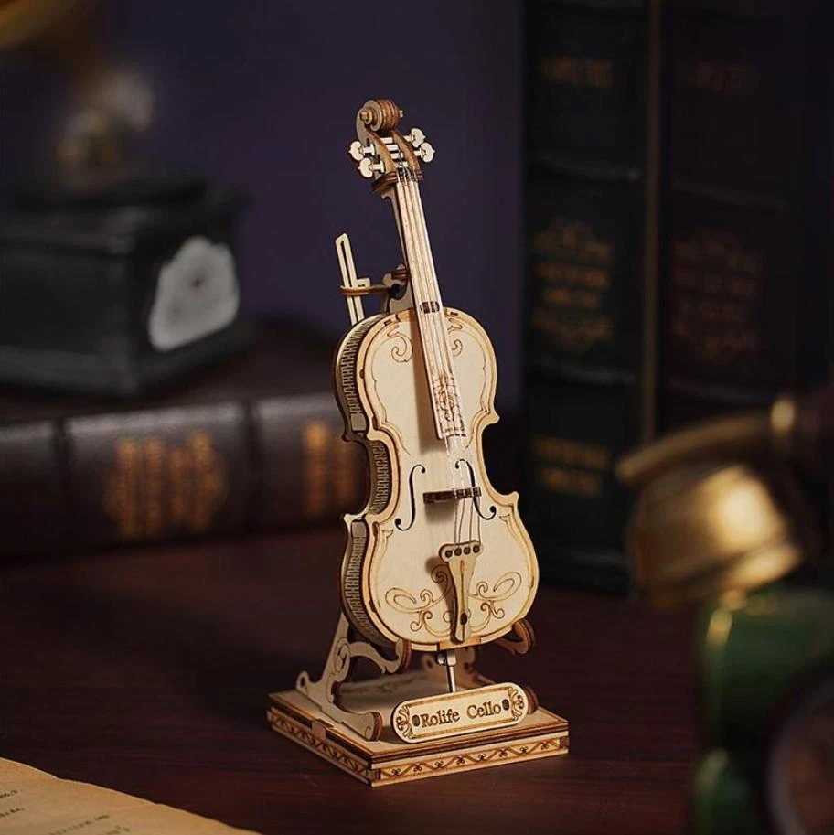 Robotime 3D medinis konstruktorius Violončelė